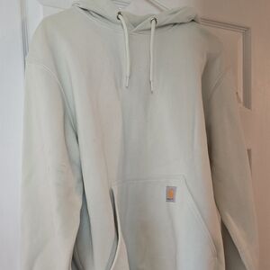 Carhartt Men's Mint Color Hoodie And Has A Little Stains